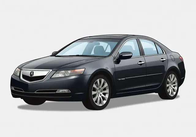 2009 Acura RL SH-AWD Collision Mitigation Braking System Sedan