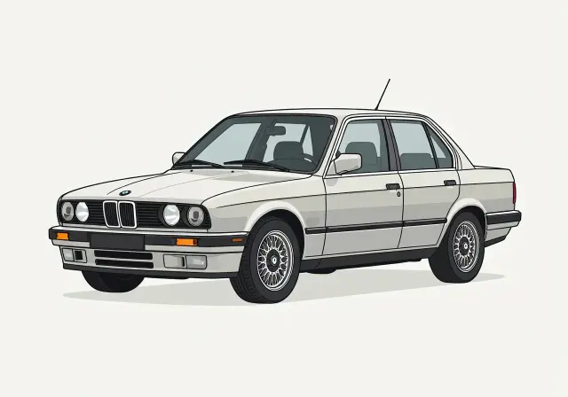 1986 BMW 325 325e Sedan