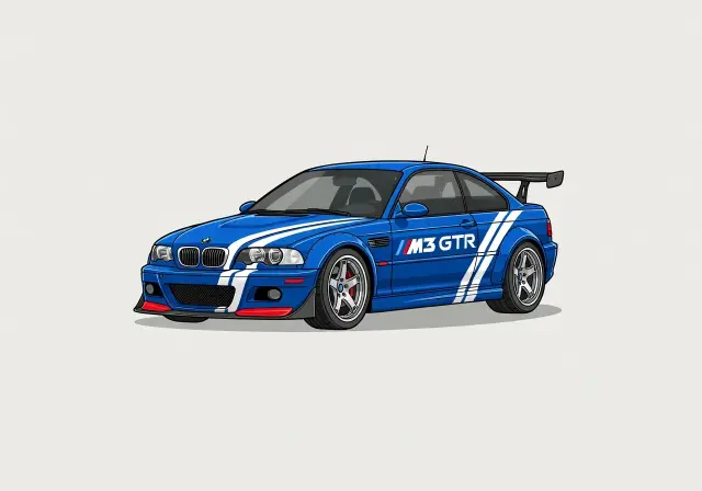 2003 BMW M3 GTR Coupe (Race Car)