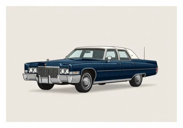 1973 Cadillac Fleetwood 60 Special Brougham d'Elegance Sedan