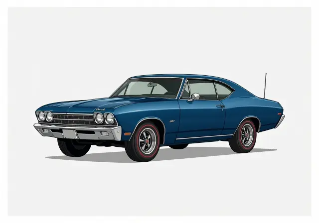 1968 Chevrolet Chevelle Malibu 327 Hardtop Coupe