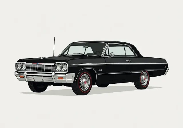 1965 Chevrolet Impala SS V8 Hardtop Coupe 