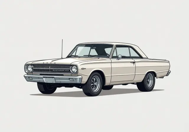 1962 Dodge Dart Ramcharger 413 Hardtop Coupe (on slicks)