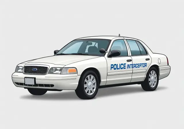 1999 Ford Crown Victoria Police Interceptor Propane V-10 Sedan