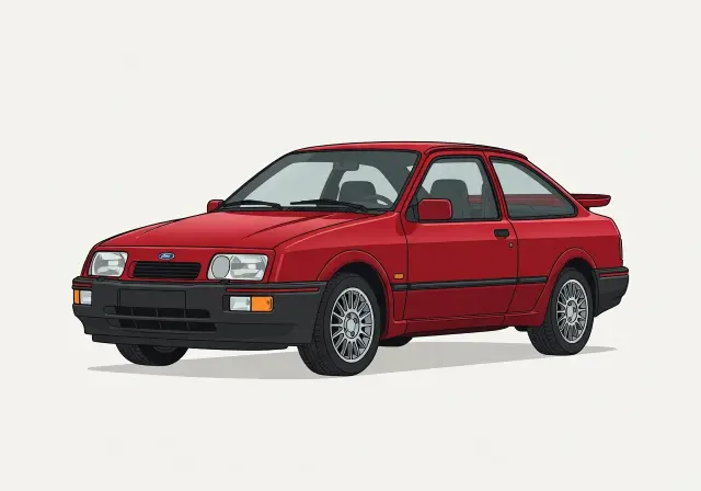 1987 Ford Escort Sierra RS Cosworth 3-door Hatchback (Euro)