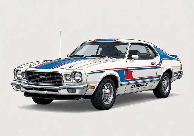 1976 Ford Mustang II Kemp Cobra II Hatchback Coupe (Race Car)