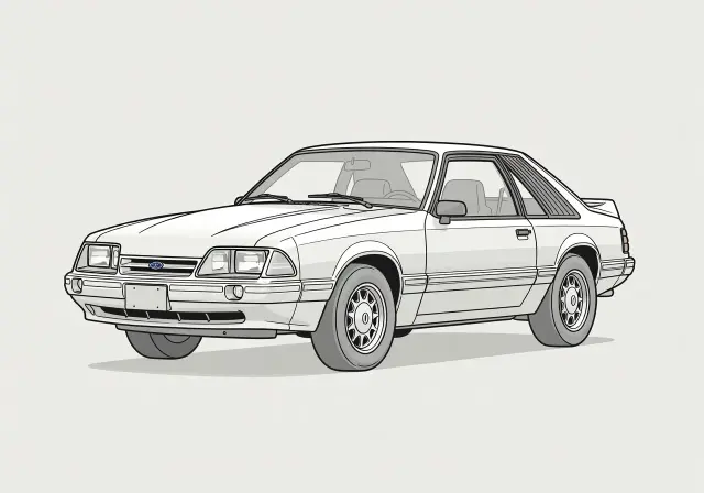 1987 Ford Mustang LX Hatchback Coupe