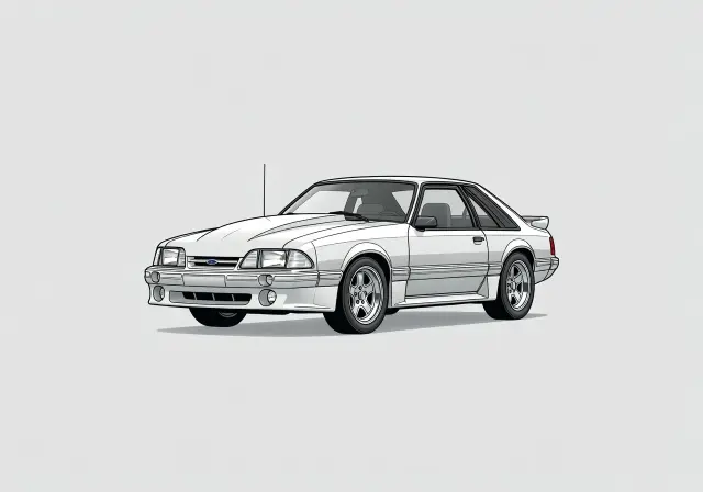 1987 Ford Mustang Saleen Hatchback Coupe