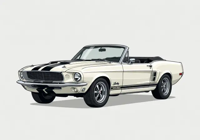 1968 Ford Mustang Shelby GT500 Convertible