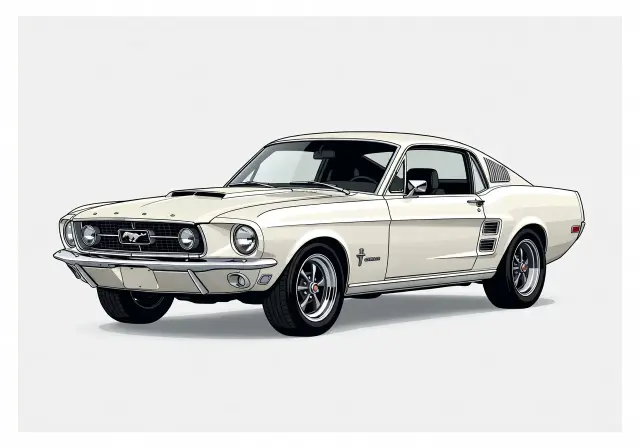 1968 Ford Mustang Tunnel Port GT Hardtop