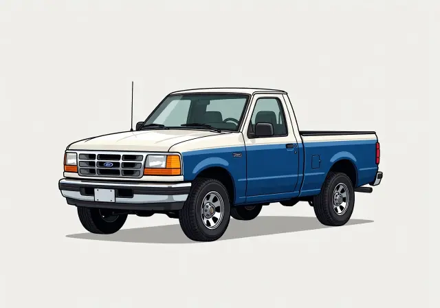 1993 Ford Ranger XLT Regular Cab (7'02" Bed)