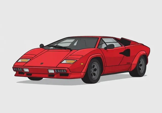 1987 Lamborghini Countach 5000S Quattrovalvole Coupe