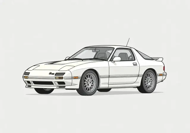 1987 Mazda RX-7 Turbo Hatchback Coupe