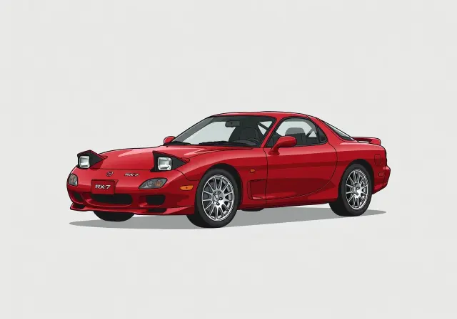 1990 Mazda RX-7 Turbo II Hatchback Coupe
