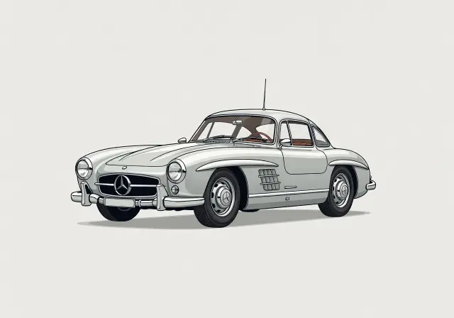 1955 Mercedes-Benz 300 SL Gullwing Coupe