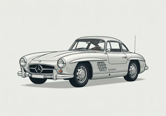 1956 Mercedes-Benz 300 SL Gullwing Coupe