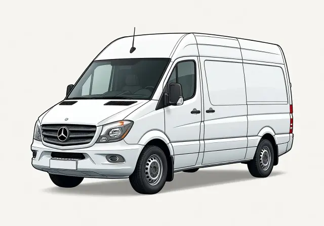 2015 Mercedes-Benz Sprinter 2500 BlueTEC Blue Efficiency Cargo Van (144WB LR) 2.1L  I-4