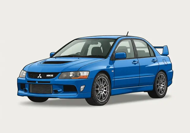 2003 Mitsubishi Lancer Evolution HKS Sedan