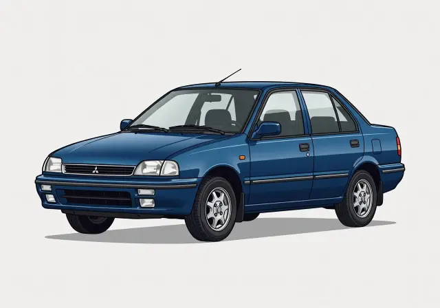 1989 Mitsubishi Mirage Sedan