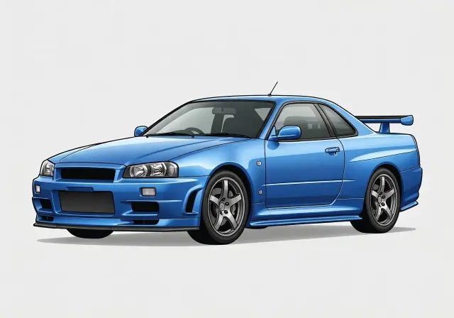 1999 Nissan Skyline GT-R R34 Coupe (2F2F Film)