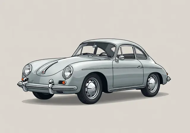 1961 Porsche 356 1600 Coupe