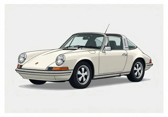 1972 Porsche 911 E Targa Coupe