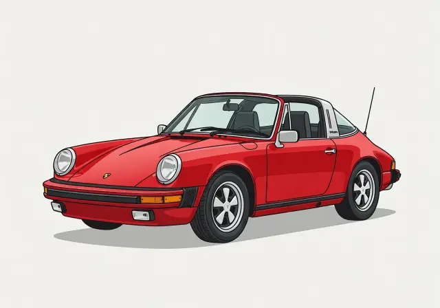1974 Porsche 911 S Targa Coupe