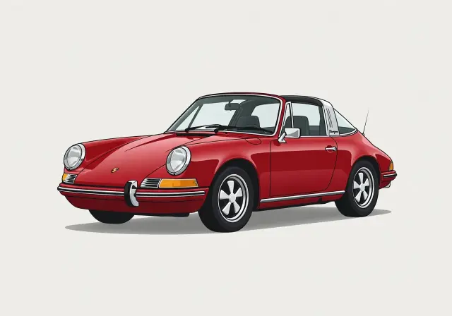 1969 Porsche 911 T Targa Coupe