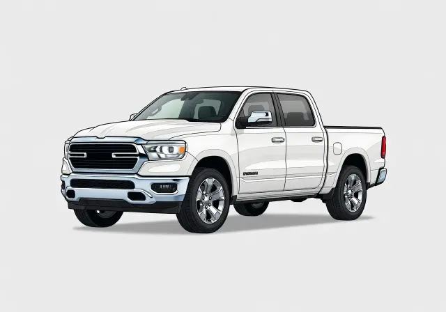 2019 Ram 1500 Laramie Crew Cab (Chrome) (5'7.4" Bed)