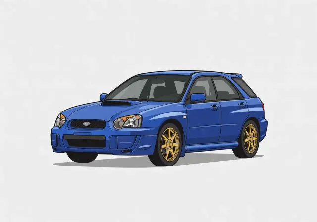 2002 Subaru Impreza WRX Sport Wagon (opt 17" Tires)