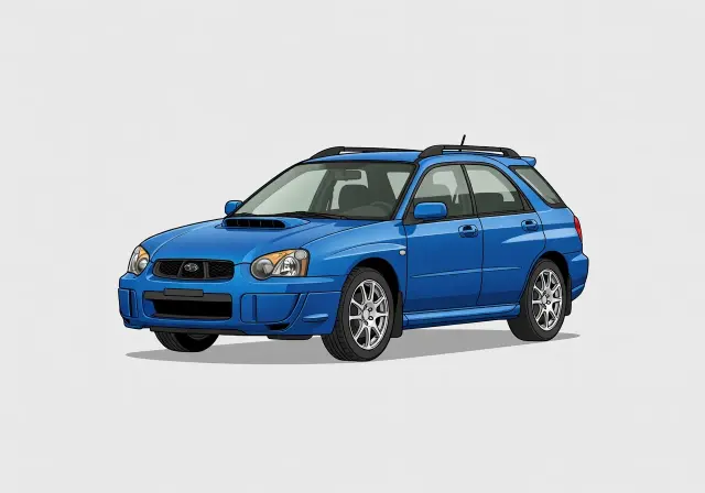 2002 Subaru Impreza WRX Sport Wagon (std 16" Tires)