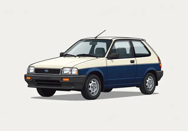1987 Subaru Justy GL 3-door Hatchback