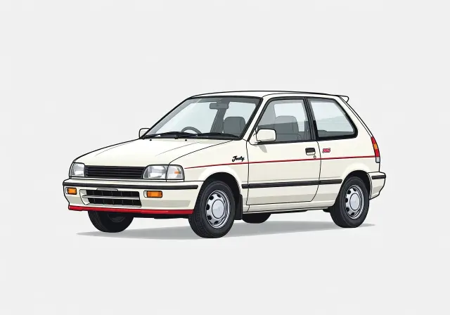 1988 Subaru Justy RS 3-door Hatchback