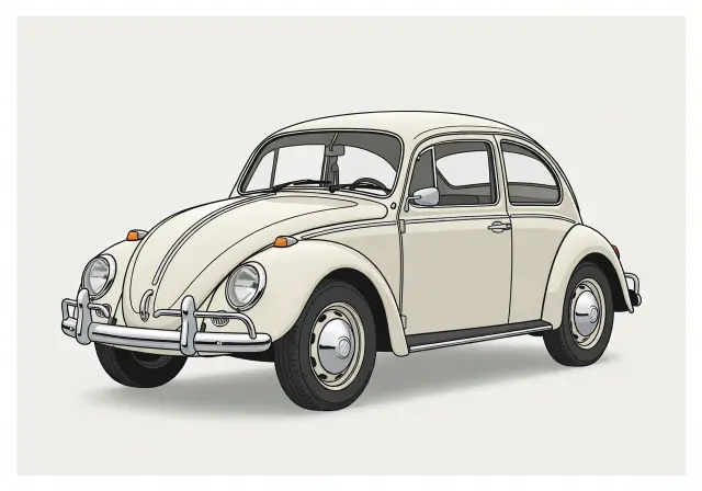 1954 Volkswagen Beetle Fisher 1200 Coupe