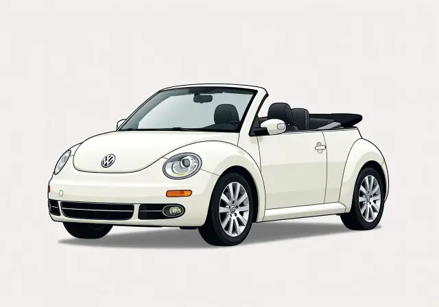 2007 Volkswagen Beetle Triple White Convertible