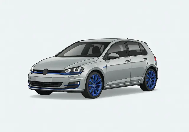 2015 Volkswagen Golf GTE Plug-In 5-door Hatchback (Euro Spec)