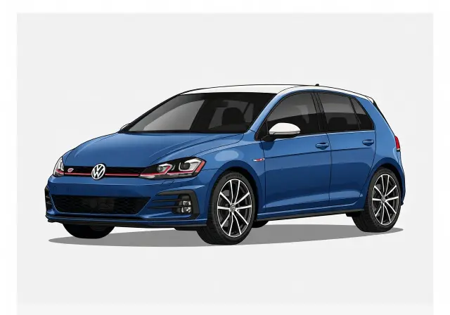 2023 Volkswagen GTI 40th Anniversary Edition 5-door Hatchback (Hankook Ventus S1 Evo3 Tires)