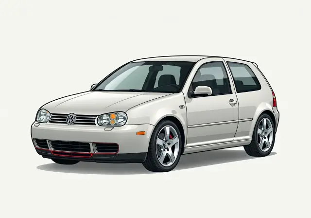 2000 Volkswagen GTI GLX VR6 3-door Hatchback