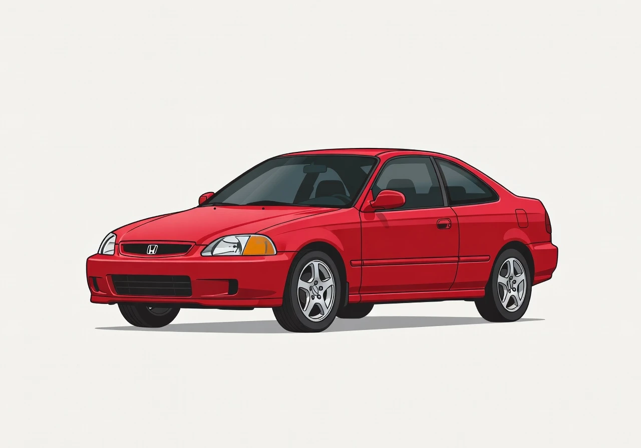 1996 Honda Civic EX Coupe (17" Wheels)